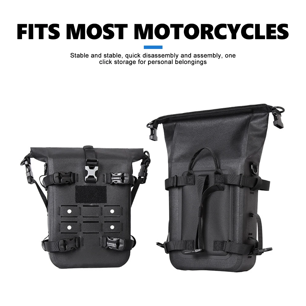 Multifunctional Motorcycle Crash Bar Bag Waterproof Moto Side Saddle Bag Universal Motorbike Tail Luggage Pannier