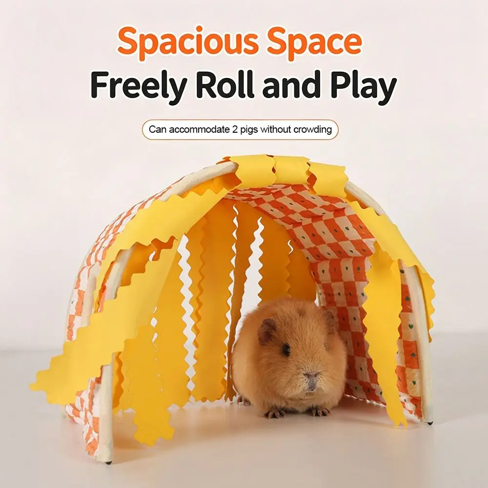 Langlebiger Geräumiger Meerschweinchen-Tunnel Sommer Robuster Hamster-Unterschlupf Gemütliches Atmungsaktives Kaninchenhaus Kleintier-Nest – Detail 8