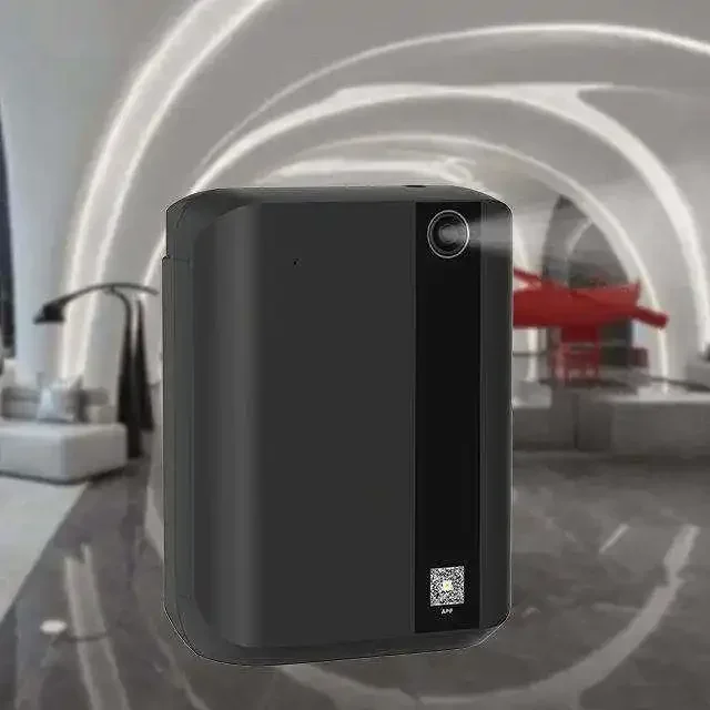Bluetooth Scent Machine 500ml, HVAC Wall Mounted Air Humidifier, Commercial Aroma Diffuser For Hotel Toilet Kitchen
