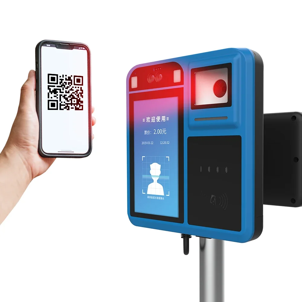 

Android 9.0 13.56 MHz NFC Smart Card Reader QR Code Scanning Payment POS Bus Ticket Fare Collection Validator P18-Q