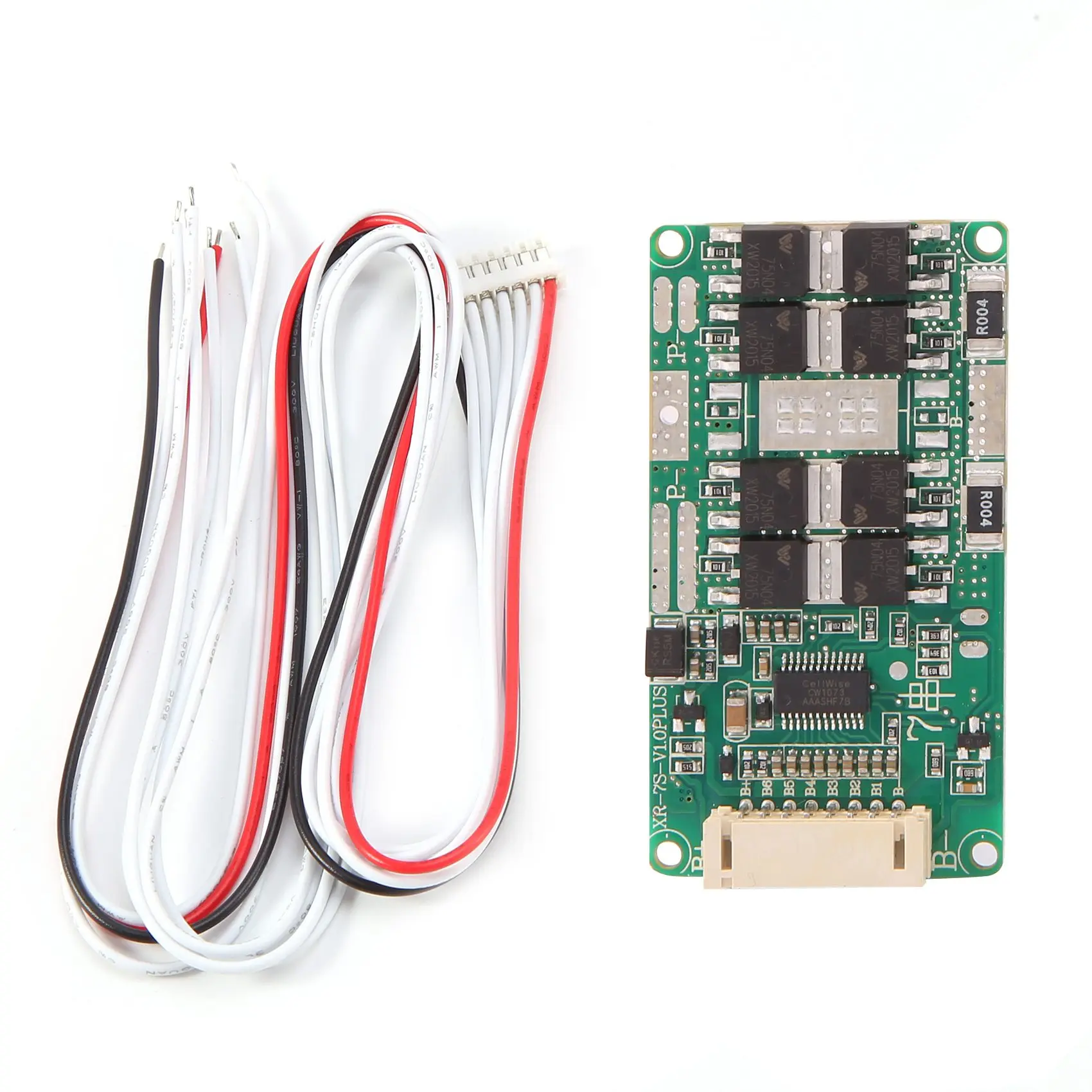 BMS 7S 24V 18A Lithium 18650 Battery Charging Protection Board PCB PCM Common Port for Electric Tools/UPS Power Bank