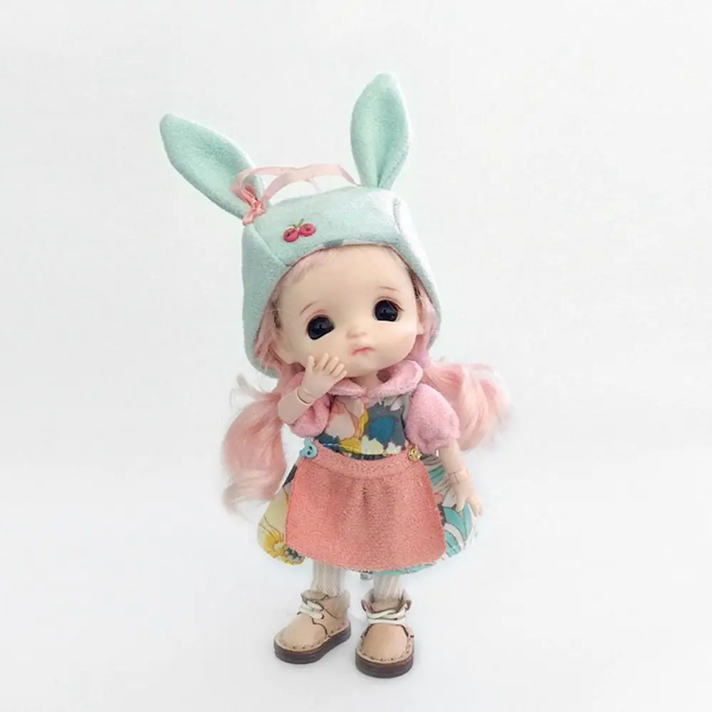 Ręcznie robione sukienki typu bib, moda DIY, ubrania, spódnice, rękawy, zestawy ubrań, bawełniane stroje, sukienki dla lalek 1/11 OB11 / dla lalek BJD 1/12