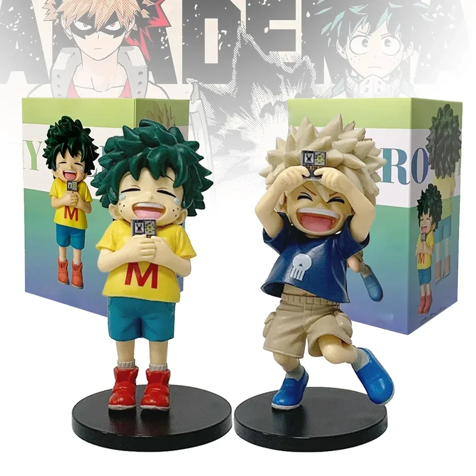 11cm My Hero Academia Anime-Figur Kindheits-Midoriya Izuku Actionfigur Niedliche Bakugo Katsuki Figurine PVC Sammler-Spielzeug