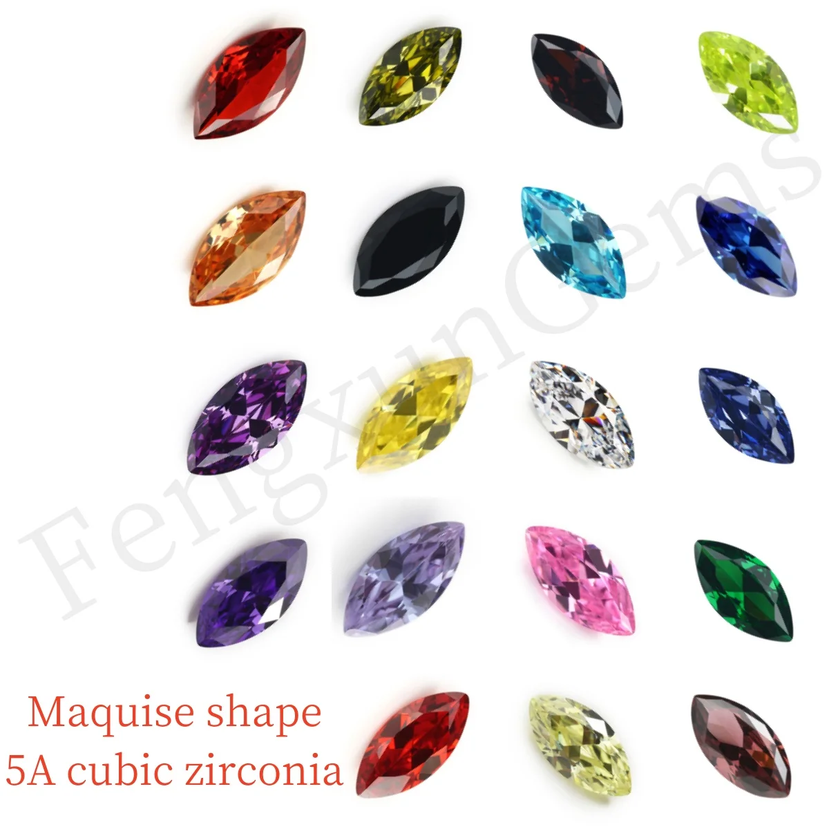 

5/10pcs 1.5x3~10x20mm AAAAA Marquise Shape Multicolor Cubic Zirconia Loose Facet cz Beads for Jewelry Make Necklace Accessories