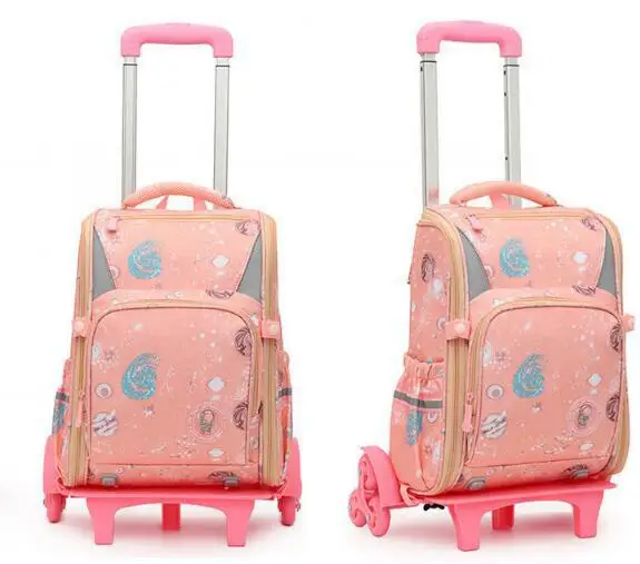 

Kids School Trolley Bags for girls School Rolling Backpack for boys Elementary School Bookbag Satchel wheels Trolley Luggage Bag