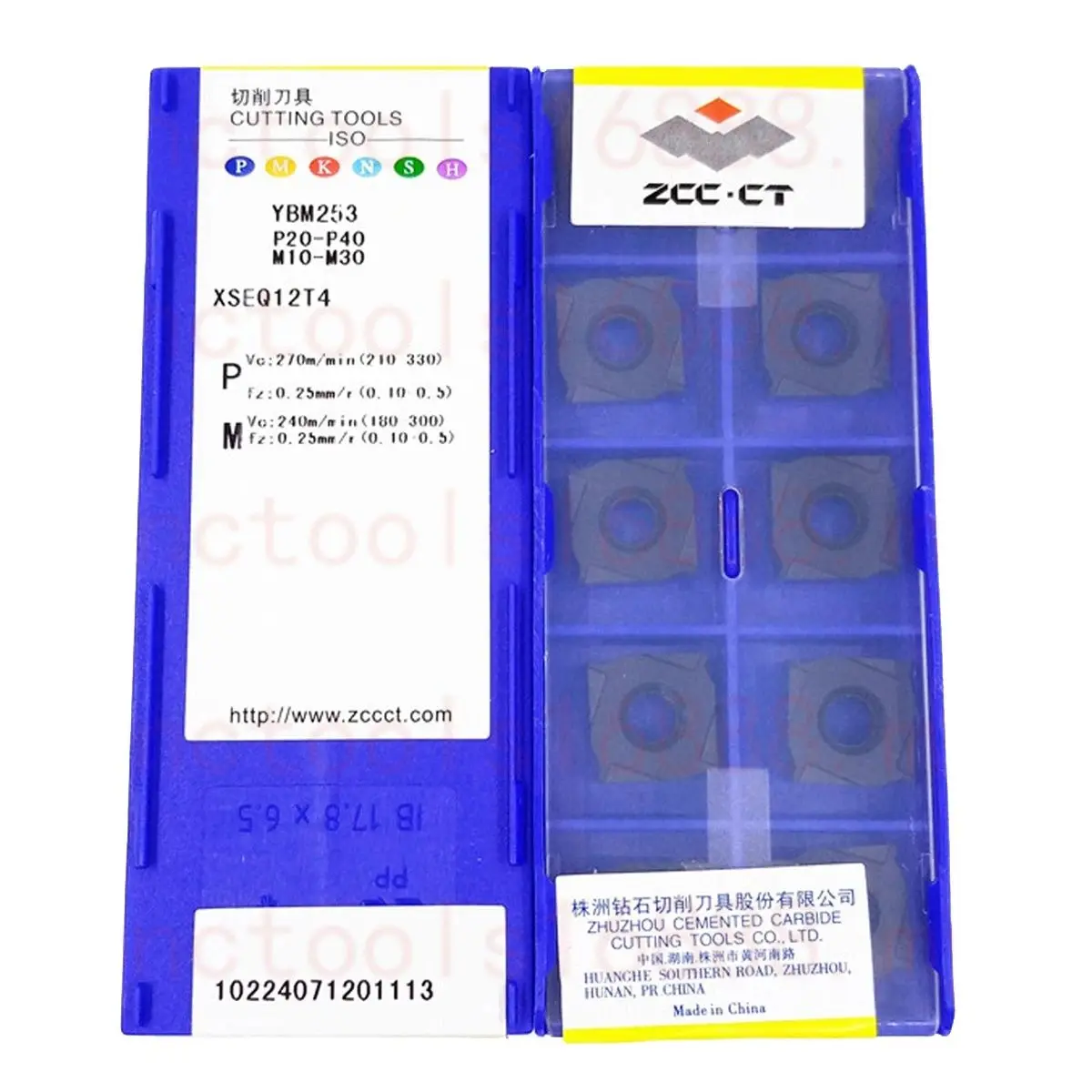 ZCC.CT XSEQ1203 XSEQ12T3 XSEQ12T4 YBM253 YBC301 Carbide Insert XSEQ Inserts