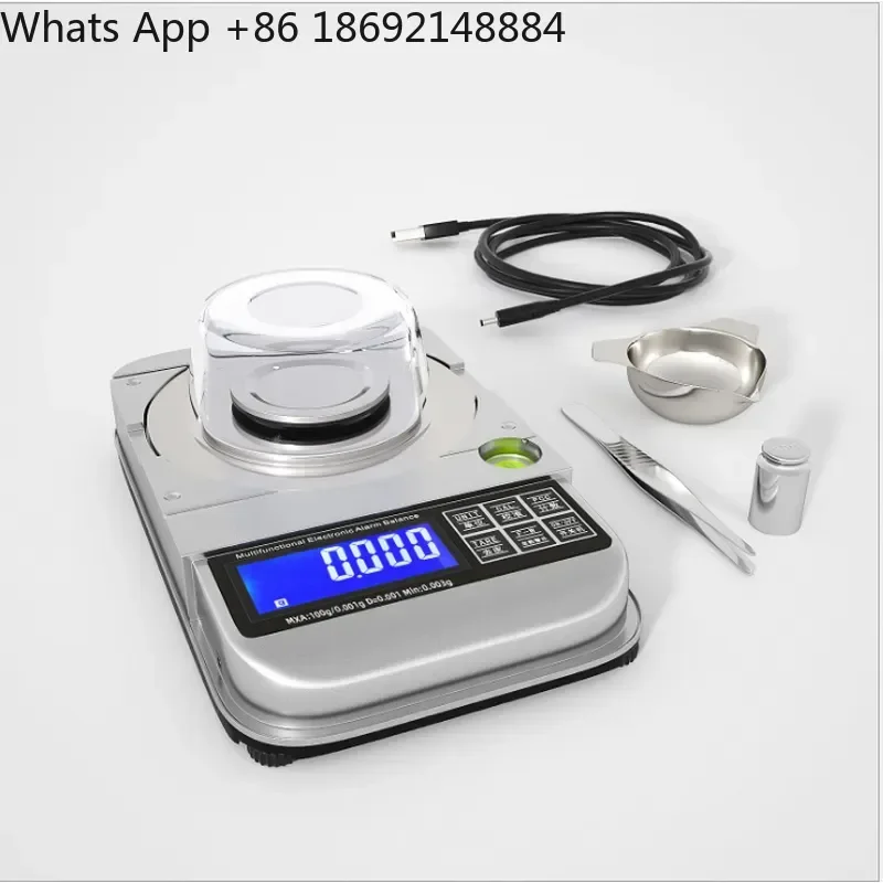 High Precision 50G 0.001g Carat Electronic Scale for Diamond Jewelry Gram Weighing Small Gold Carat Scale