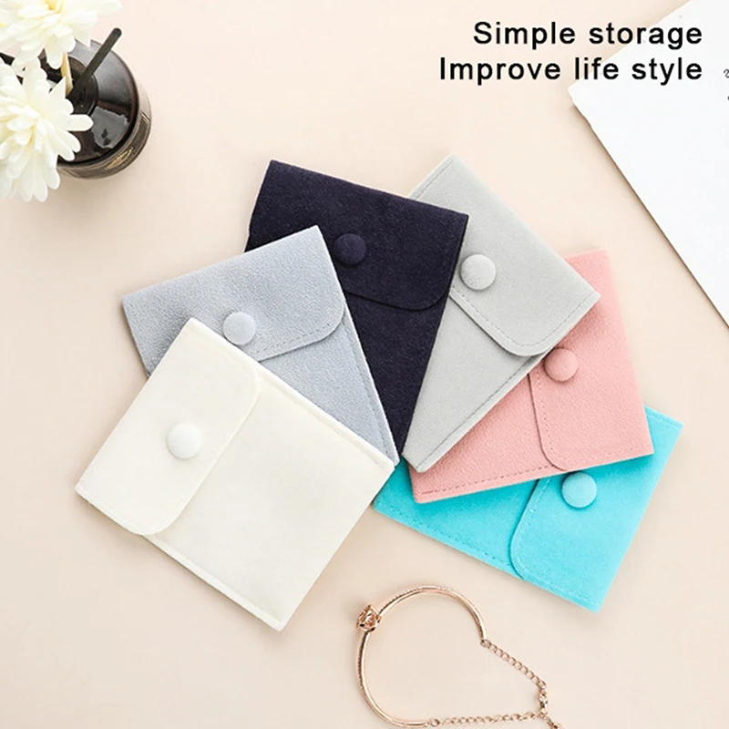 Microfiber Velvet Bag Jewelry Presents Pouches For Necklace Earrings Ring Christmas Chic Wedding Gift Package Envelope Bags