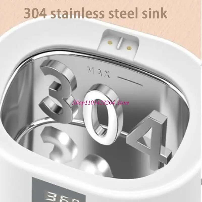 منظف معقم لحلمة زجاجات الأطفال بالموجات فوق الصوتية، مدمج بمؤقت ذكي، هيكل خفيف الوزن، تنظيف عميق #2