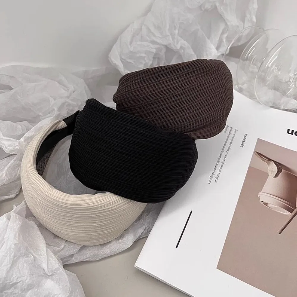 

Fashion Wide Edge Hair Hoop High Skull Top Solid Hair Band Hairband Women Girls