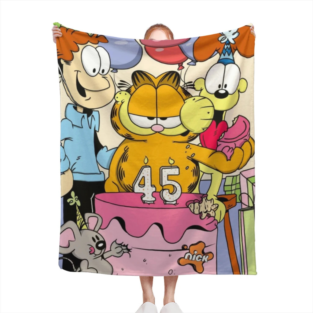 

Classic Anime Funny Cat Medium Blanket Fluffy Soft Bedroom Decor Sofa Blankets Comforter Home and Decoration