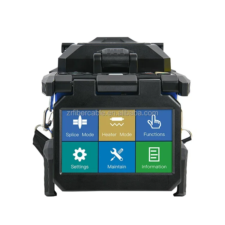 T44 T45 Splicer, 4.3 Inch Touch Screen Optical Fiber Splicing Machine with Fiber Cleaver