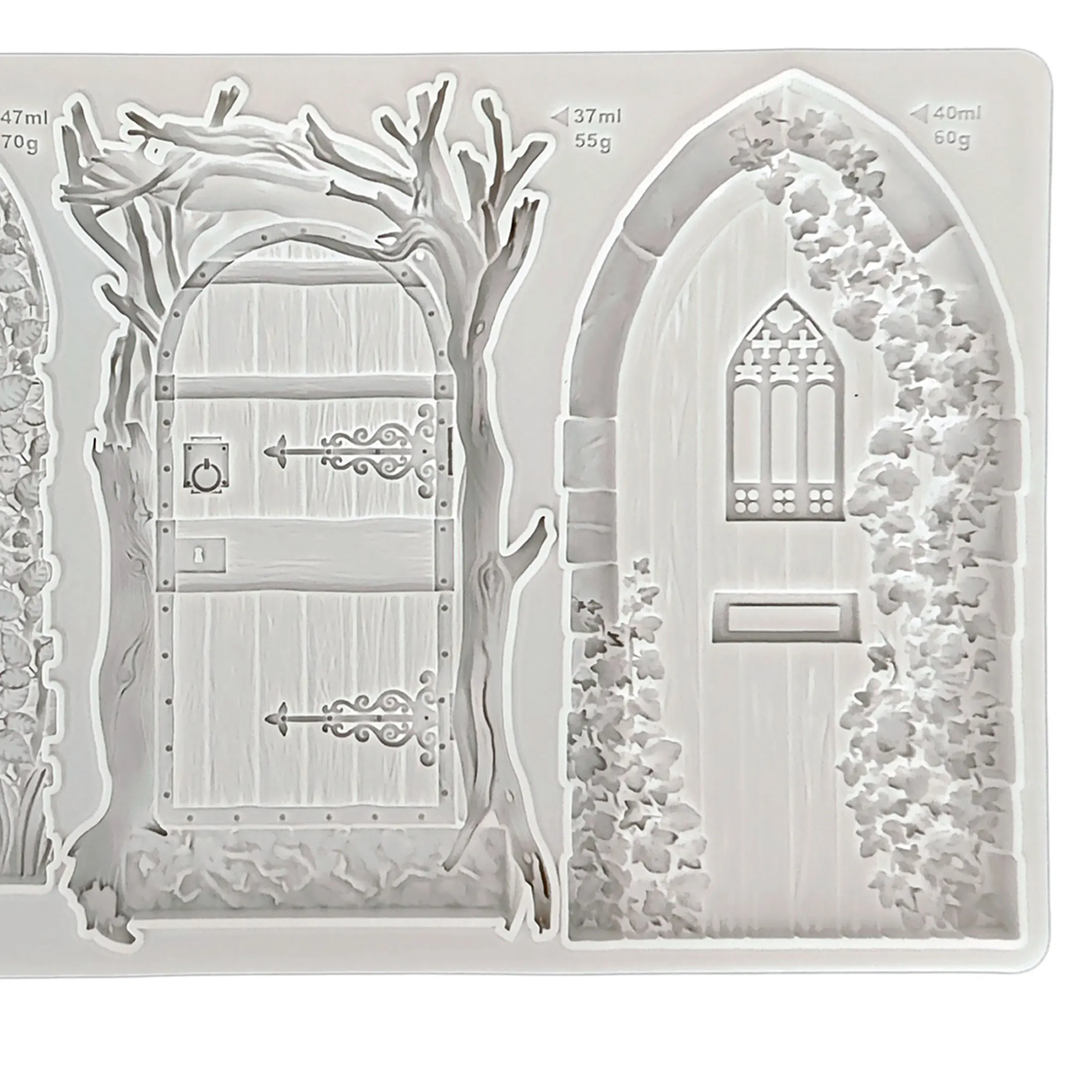 Fairy Flowers Doors Silicone Mold Fondant Cake Tool Gumpaste Mould, Sugarcraft, Chocolate Forms,Kitchen Accessories