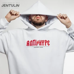 Harajuku Men Hooded Pullover Oversized Y2k Streetwear Hip Hop Korean Hoodie Vintage Letter Graphic Sweatshirt Aesthetic Clothing