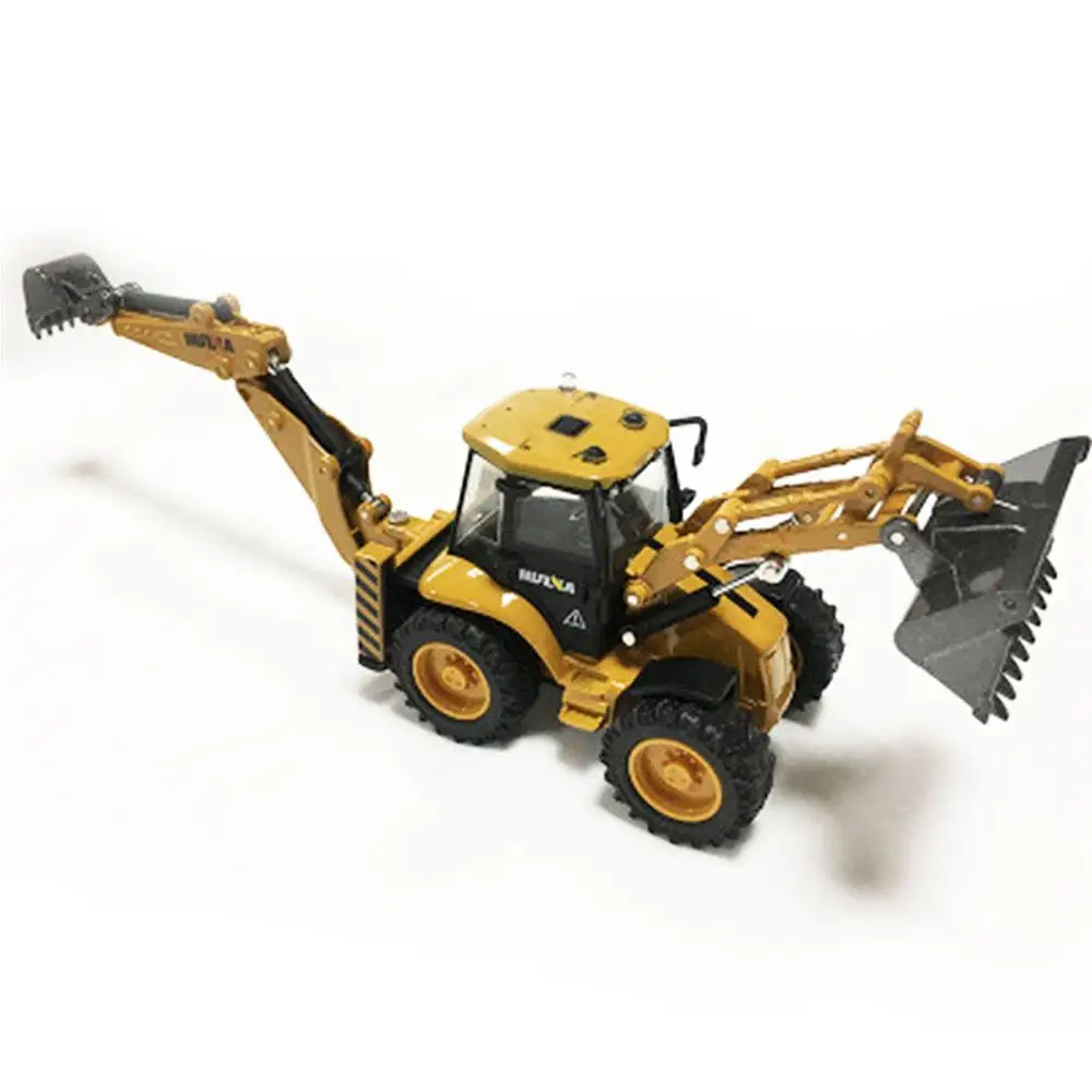 Huina 1704 1:50 Diecast Model Alloy simulation vehicle Car Die-Cast Dump Truck Bulldozer Wheel Loader Excavator kids toy