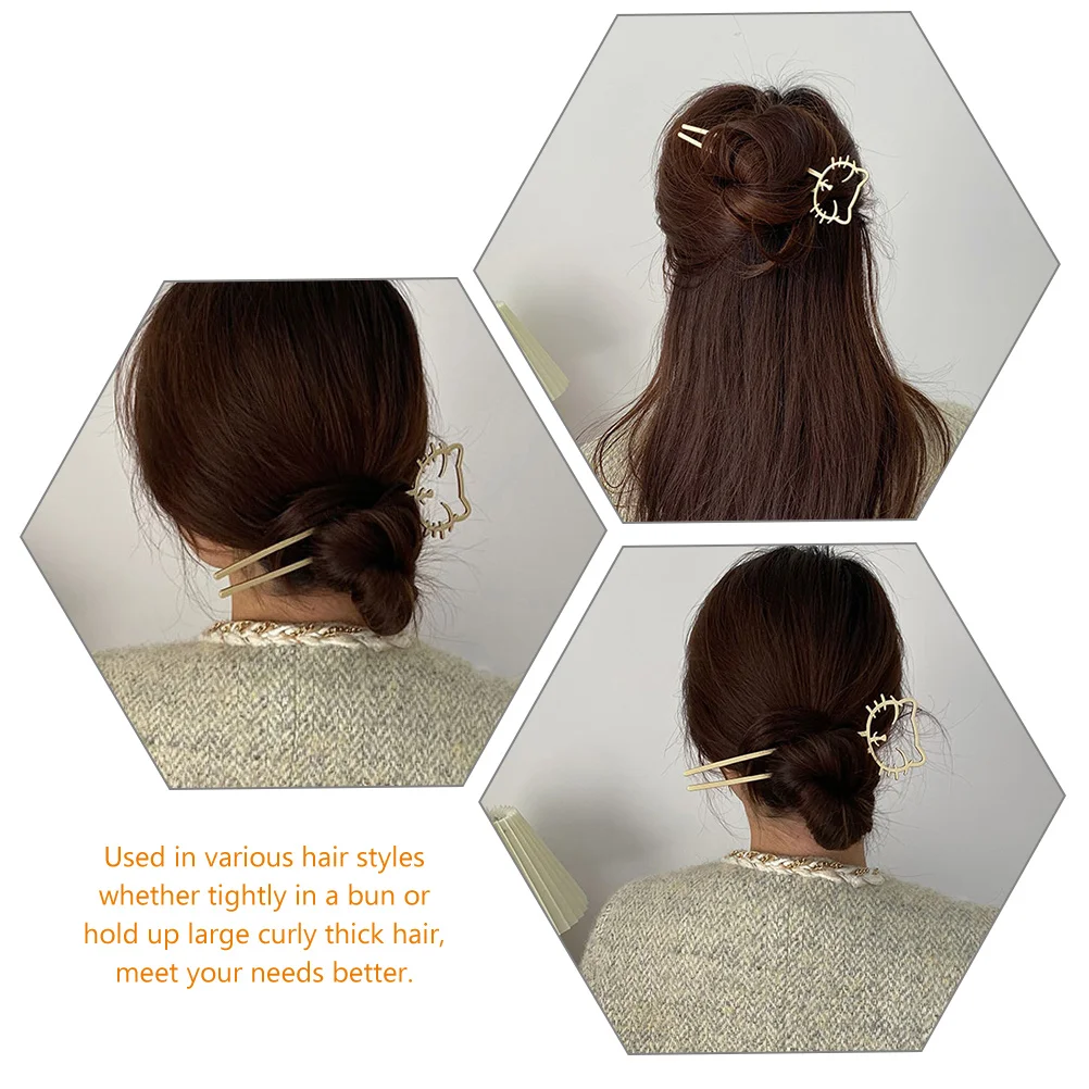 

Hairpin Girls Accessories Bun Sticks Chopsticks for Women Barrettes Suit Fork Buns Alloy Chinese