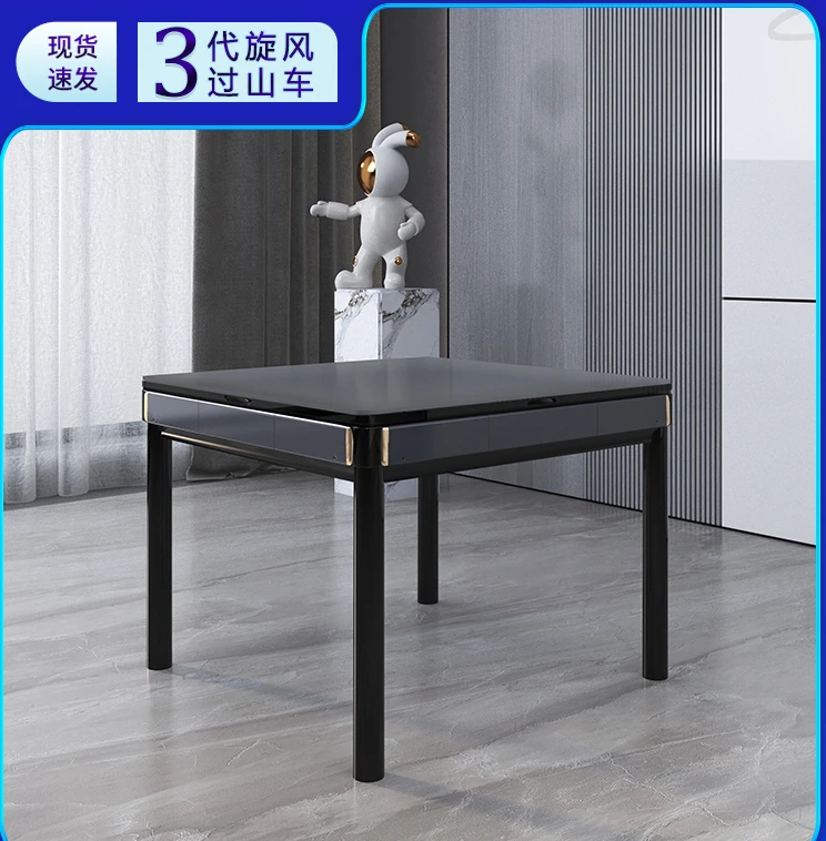LTT  Mute Mahjong Machine Automatic Low Noise Mahjong Machine Dining Table Dual-Use Push-Free Card Mahjong Table