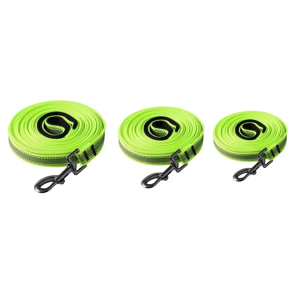 1.2/3/5/10/15m Dog Leash Long Reflective for Small Medium Large Dogs Non Slip Pet Training Lead Rope Accessories