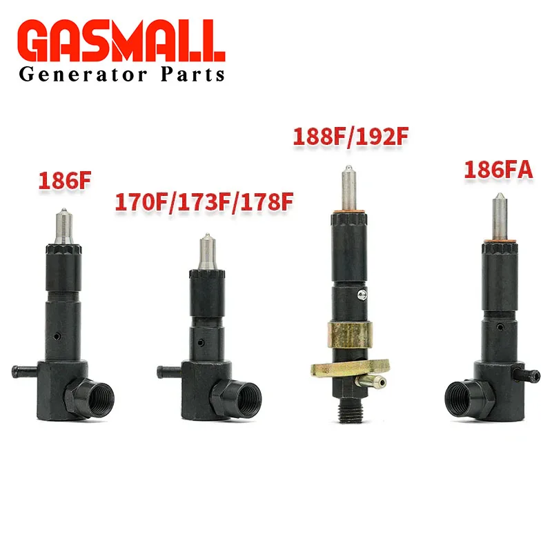 186FA Diesel Engine Injector 5kw Small Generator Set Parts 170F 173F 178F 186FA 188F 192F Diesel Engine Fuel Injector Assembly