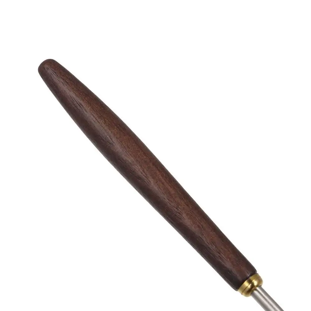 304 Stainless Steel Coffee Bean Measuring Spoons Long Handle 3/8/23ML Coffee Powder Measuring Spoon Walnut Handle Coffee Scoop