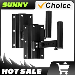 2 pieces Speaker Wall Mounts Brackets Professional Adjustable All Metal Stands Audio telescopic wall mounting accessories