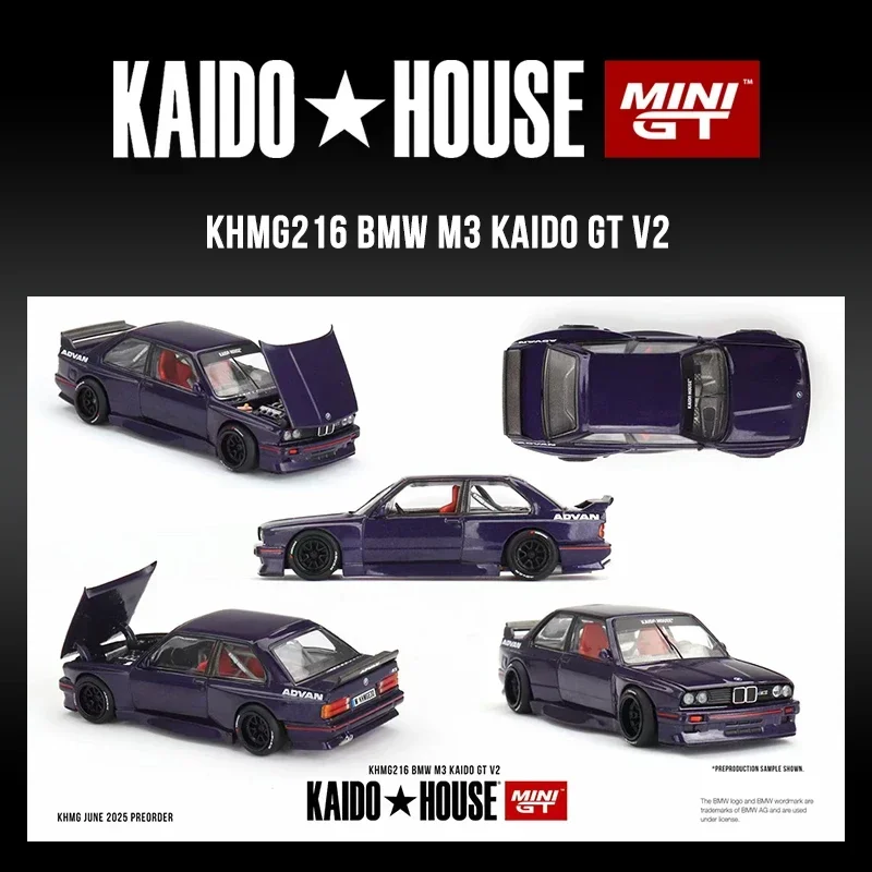 

PreSale KHMG 216 1:64 BMW M3 Kaido GT V2 Openable Hood Diecast Car Model Kaido House MINIGT
