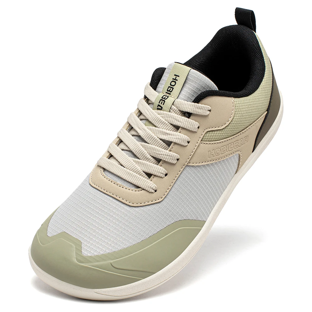 

HOBIBEAR Unisex Barefoot Shoes Wide Toe Zero Drop Minimalist Sneakers Non Slip Lace Up Walking Shoes