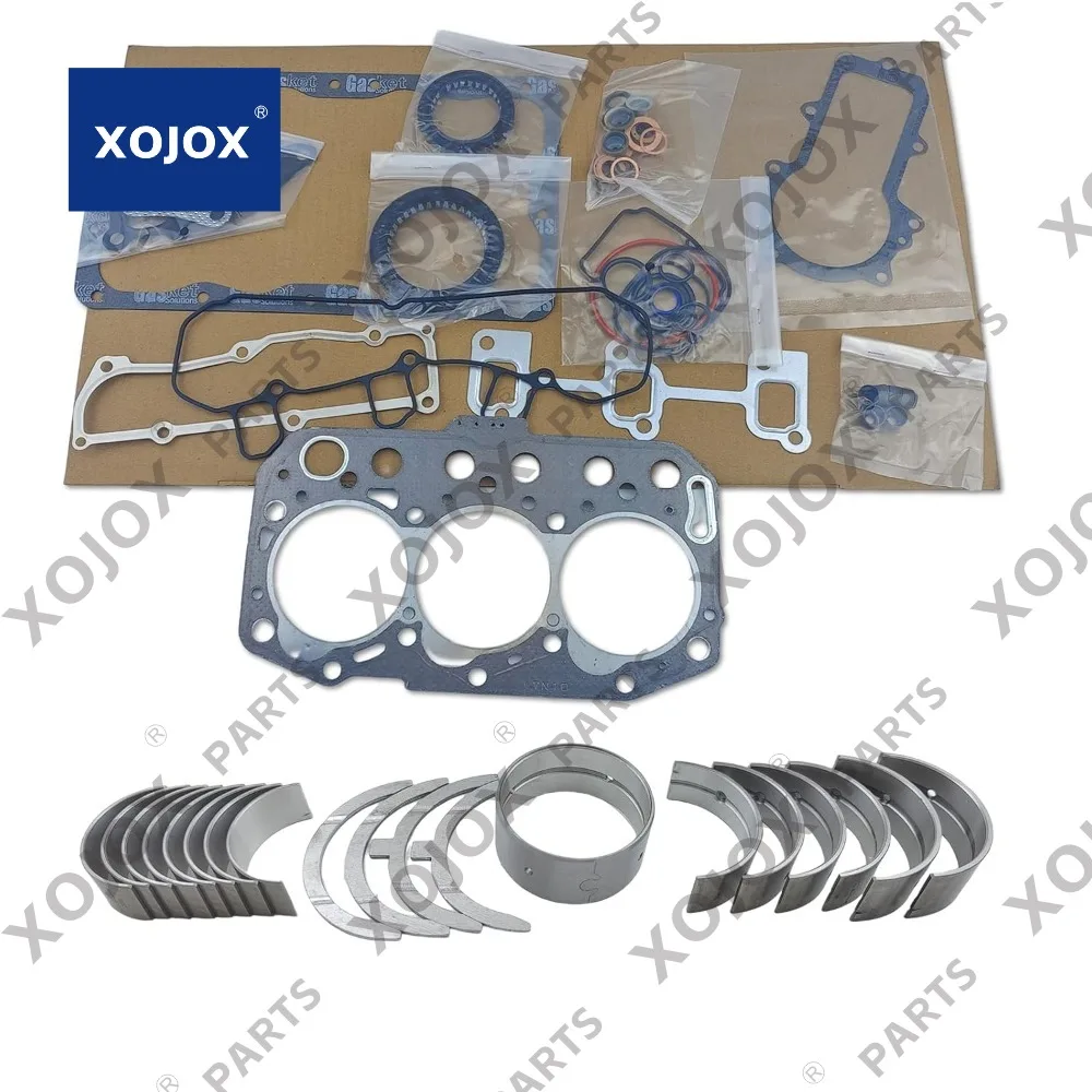 

Металлический комплект XOJOX 3TNM74 + полный комплект прокладок для двигателя Yanmar 3TNM74F-SAKV 3TNM74F-NCJT SCT1 SA221, трактор, мини-экскаватор-генератор f