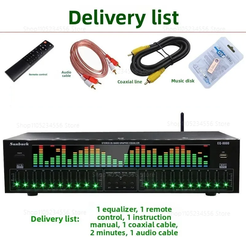 Pro EQ Equalizer Bluetooth 5.4 Fiber/Coaxial Decoder USB Playback Hi-Fi Player