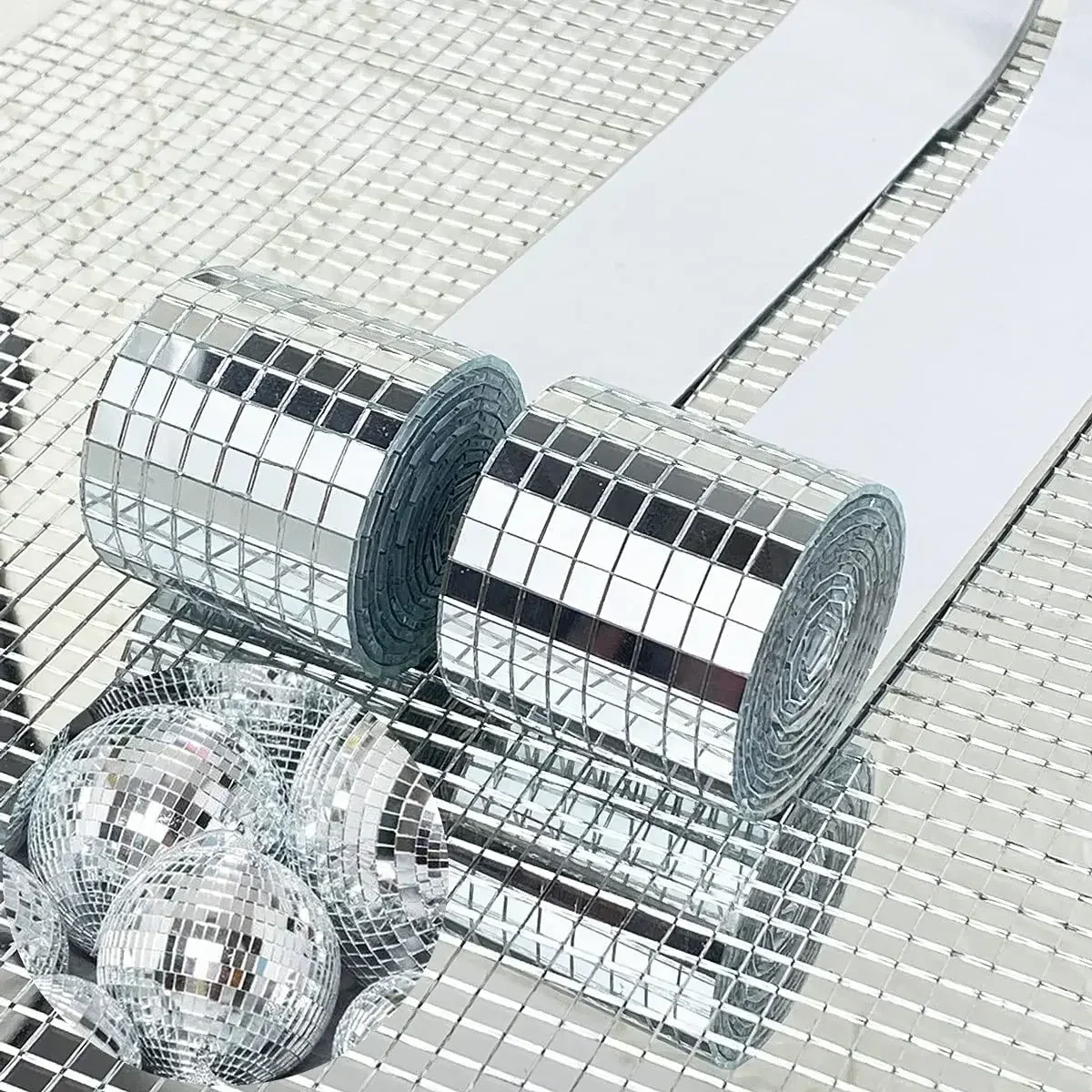 30/60/100*4cm Mini espejo cuadrado de cristal mosaico pegatinas de pared azulejos pegatinas DIY fiesta Disco baño Interior decoración del hogar