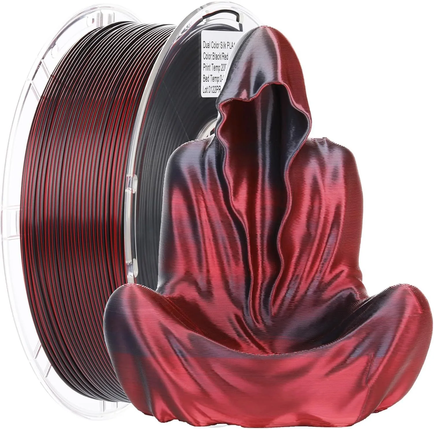 1kg 3D Printer Silk Filament 1.75mm Multi-Color Silk Texture Smooth Gradient Effect PLA Material FDM Printer Consumables