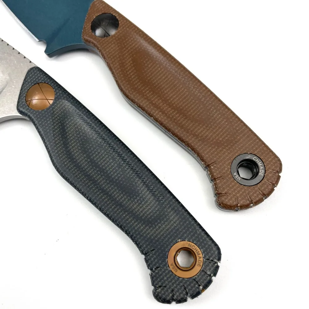 Bm203BT 소형 직선 칼 리넨 손잡이 휴대용 날카로운 야외 캠핑 과일 칼