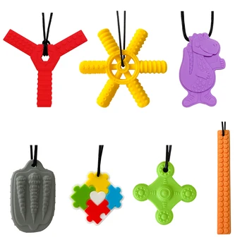 1pcs Sensory Silicone Chew Necklace 1