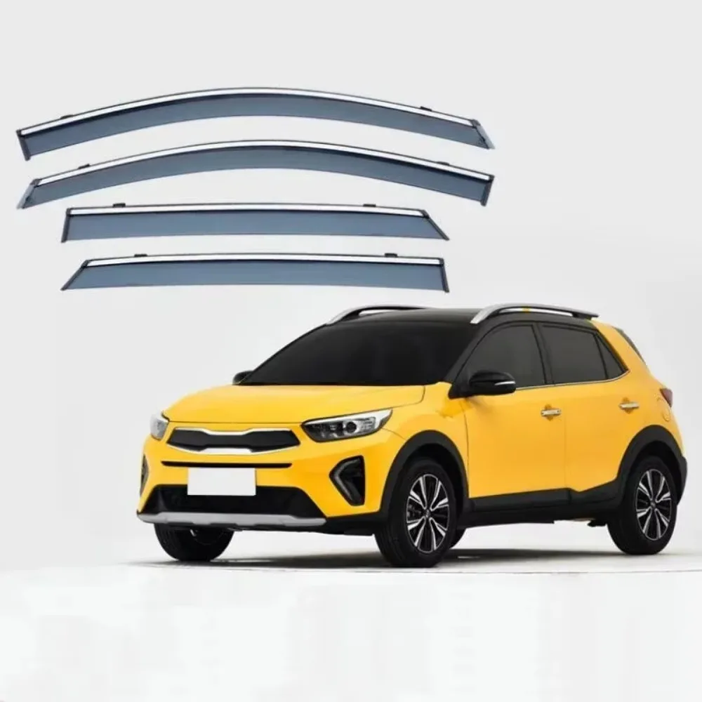 

Window Visor Rain Exterior Part Body Kit Accessories For Kia KX1 Stonic 2017 2018 2019 2020 2021 2022 2023 2024