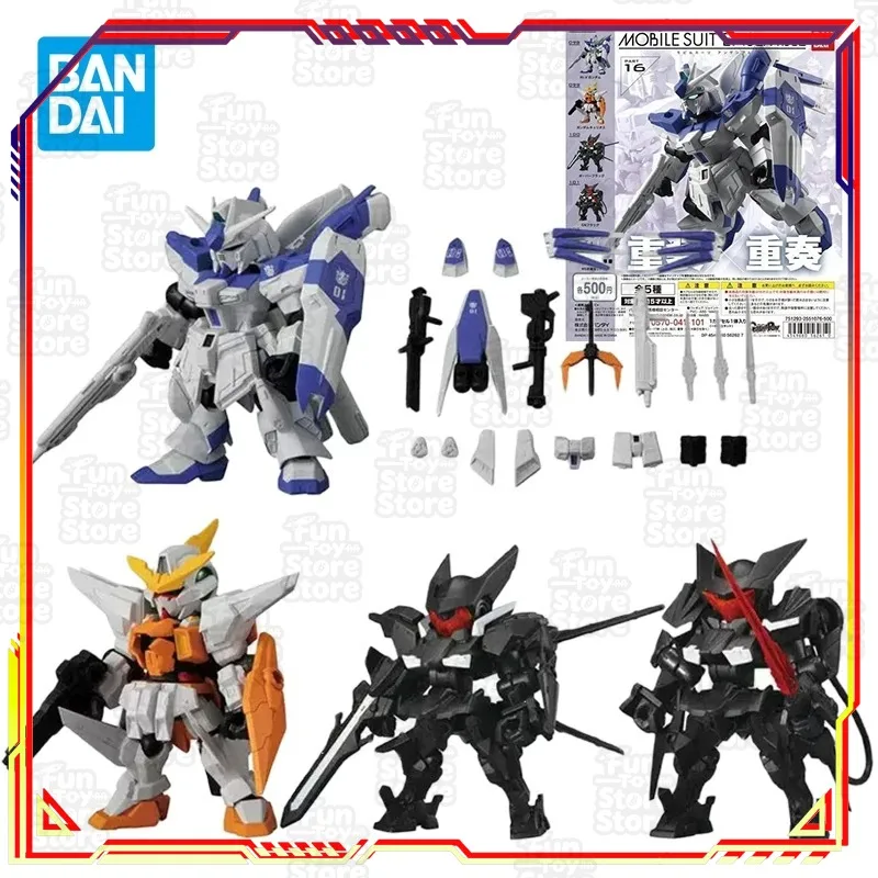 

Badnai Gashapon MSE 16 Hi-ν-Gundam Action Figures Gundam Kyrios Union Flag Anime Plastic Model Kit