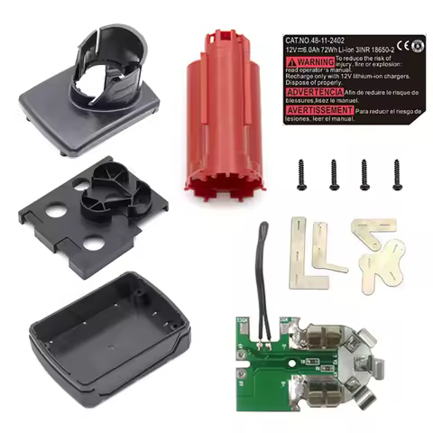 For Milwaukee 48-11-2411 Li-ion Battery M12 12V 3Ah 4Ah Battery Plastic Case (no battery cell ) PCB Circuit Board