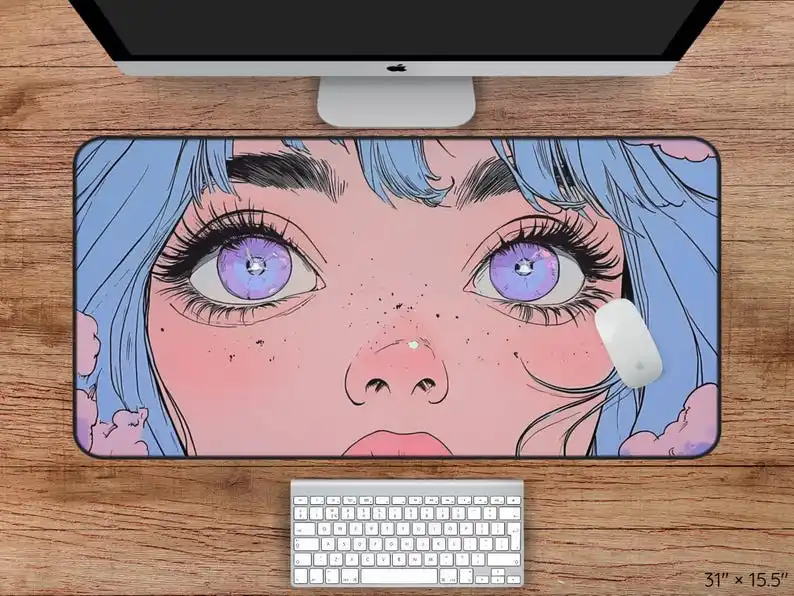 

Charming Eye Desk Mat,non-slip and Waterproof Gaming Mouse Pad,office and Gaming Desk Decorative Mat,a Perfect Gift for Friends.