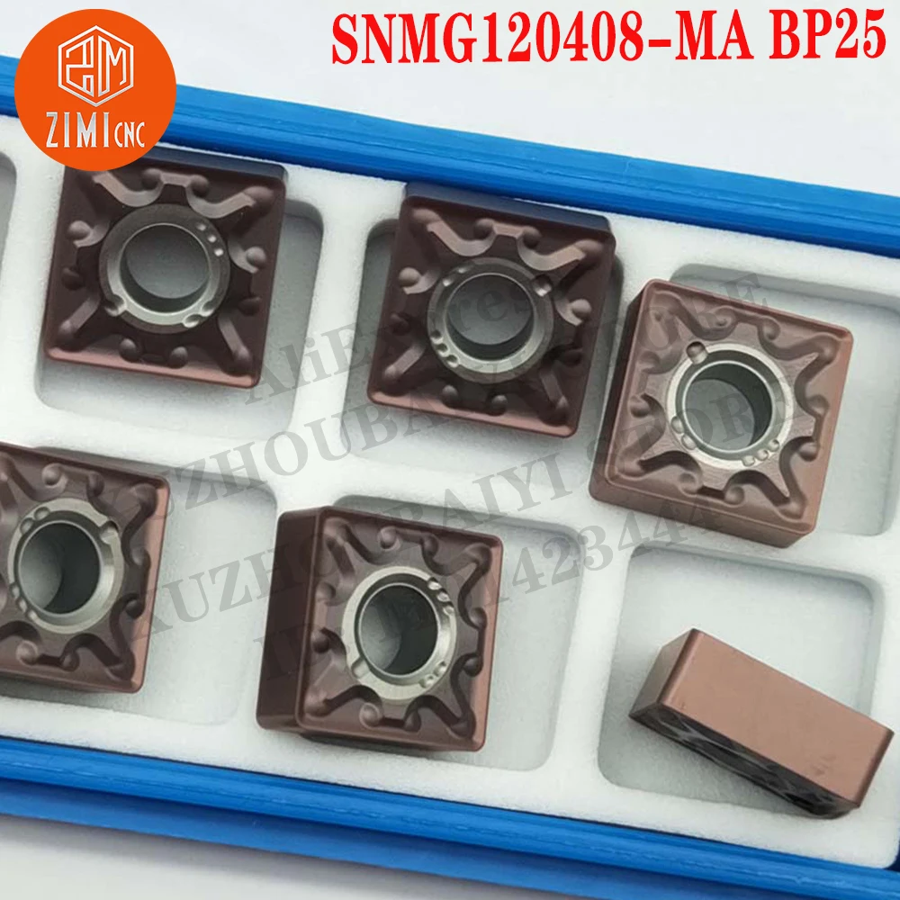 SNMG120408-MA BP25 SNMG 120408-MA Inserções de Torneamento de Metal Duro torno CNC   mecânica de madeira ferramenta de tornear ferramenta de corte torno de metal