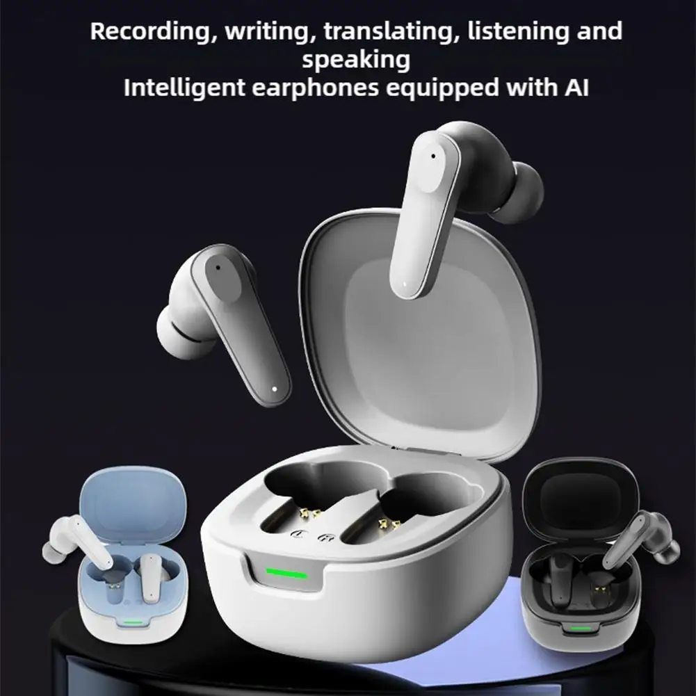 Translate Headphones Wireless Bluetooth In-ear Headset Intelligent AI Multi Language Synchronous Translation Sports Headphones