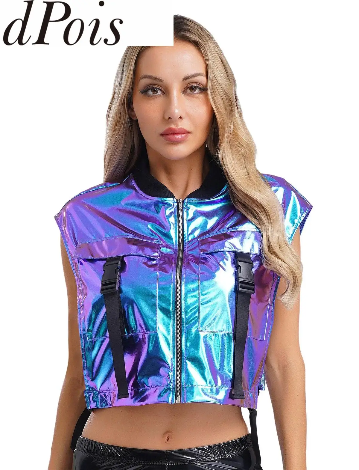 

Women Vintage Sleeveless Welt Jacket Tees Streetwear Chic Vest Tops Harajuku Y2K Camo Vest Halloween Astronaut Costume Waistcoat