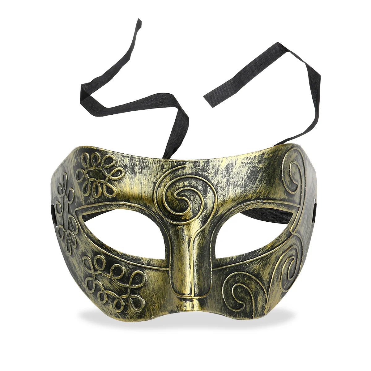 TINKSKY Cool Adult Men Greek Roman Fighter Masquerade Face Mask for Fancy Dress Ball /Masked Ball /Halloween (Golden)