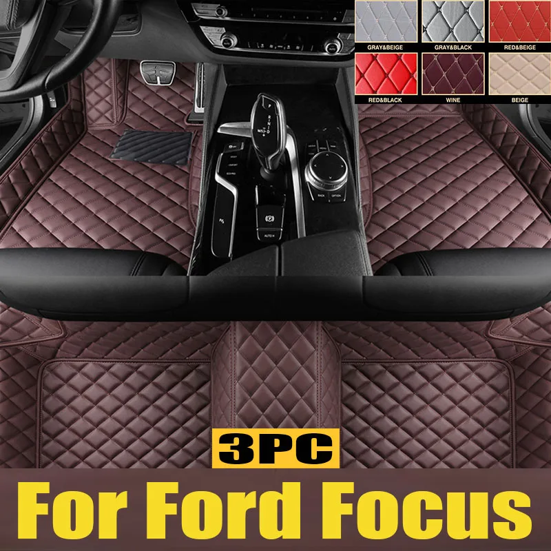 

Car Floor Mats For Ford Focus MK2.5 2006 2007 2008 2009 2010 2011 Auto Foot Pads Automobile Carpet Cover Interior trunk mat