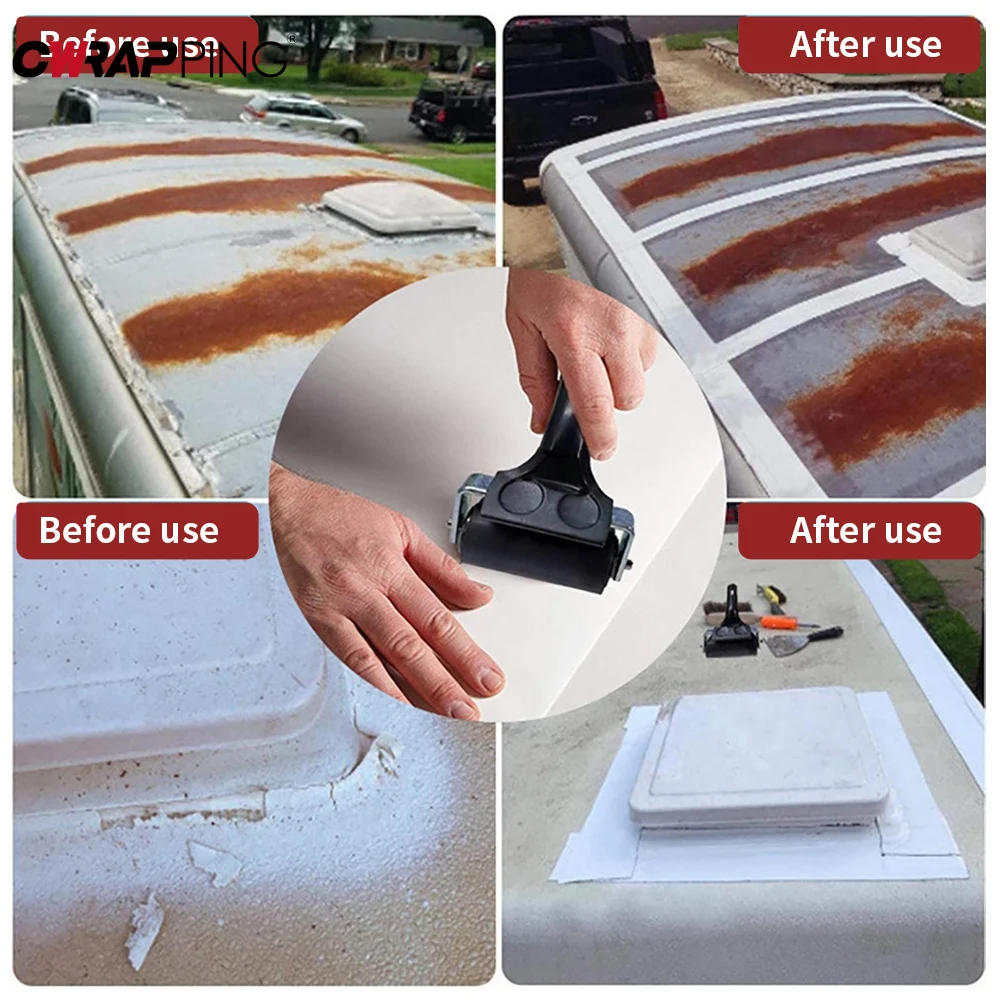 

Rv Repair Tape Waterproof Self-Adhesive RV Roof Leak Repair Tape Camping Accessories Caravan Gadgets Mobile Home Accessories