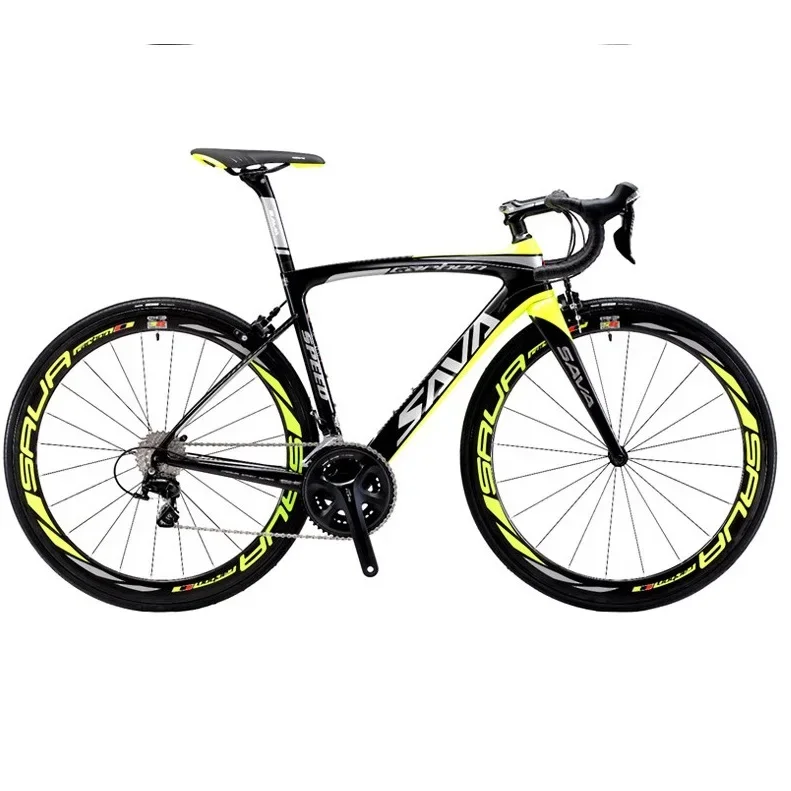 700C 22 Speed Full Carbon Road Bike Curved-Handle Cycling Damping Endurance Colorful Biotechnological Cyclist