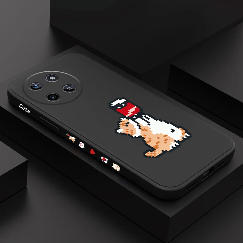 

Coke Cat Phone Case For OPPO Realme 12 11 10 9 9i 8 8i 7 Pro Plus C35 C21Y C25Y C25 Liquid Silicone Cover