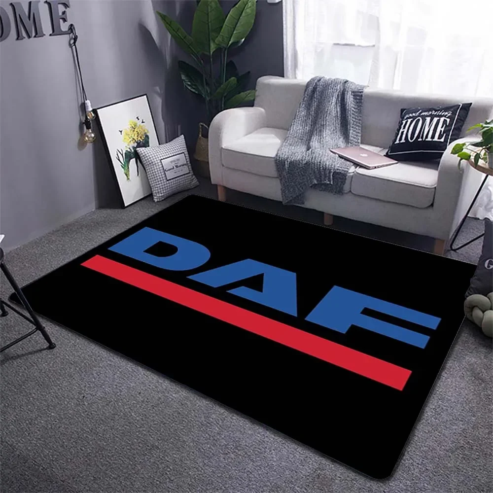 DAF Truck Carpet for Living Room Old DAF Pattern Truck Accessories Truck Decoration Area Large Rug Home Decoration Doormat Mat