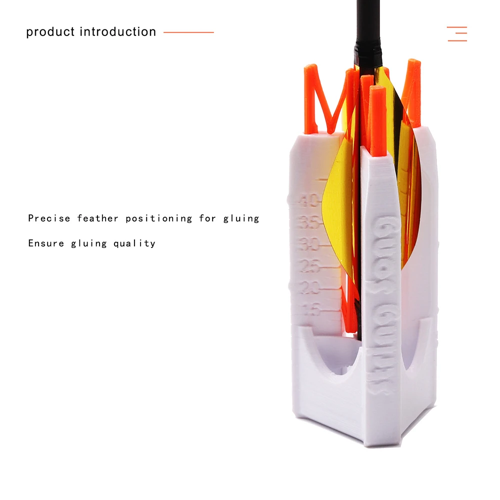 

1PC 3D Printing Fletching Jig Archery Spiral Fletching Jig Sticky Spin Vanes Rotary Feather Vane Shooting DIY Tool