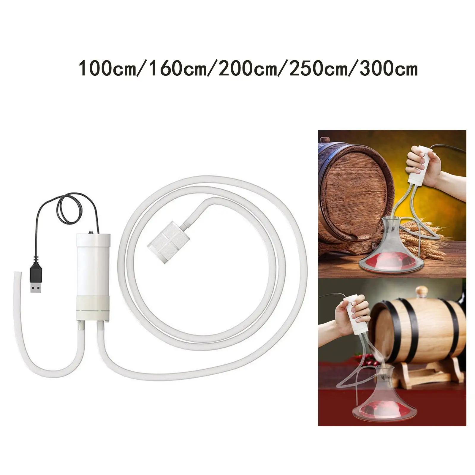 Portable Electric Siphon Self Priming Pump Easy to Use Leakpoof for Bottling