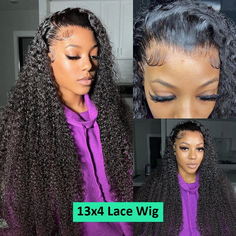 Ottilia 40 30 Inch Brazilian Water Curly 13x6 Hd Lace Front Human Hair Wig Remy 13x4 Deep Wave Lace Frontal Wigs For Women 180%