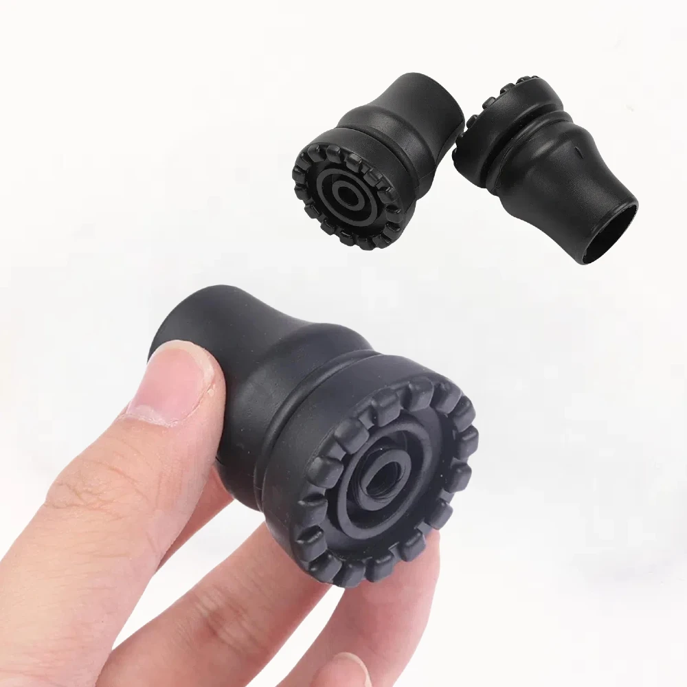 4 Stück 16–22 mm Anti-Rutsch-Gummipads für Gehstöcke, Krücken, Bodenpads, Schutzabdeckungen, Kletter- und Wanderstöcke, Spitzen – Detail 4